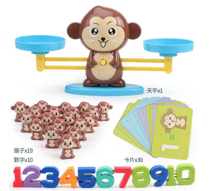 Đồ Chơi Toán Học Khỉ Cân Bằng Giáo Dục Thông Minh Cho Bé Monkey Balance