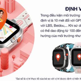 Đồng Hồ Định Vị Trẻ Em Kidcare S8 - 4G - Xanh Đen Hồng
